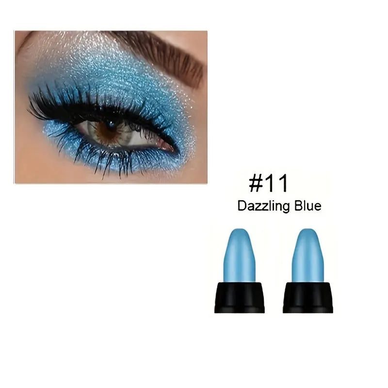 16 Colors Pearlescent Eyeliner, Color Glitter Waterproof Long-Lasting Eye Makeup Non-smudge Eyeliner - Tasawoq