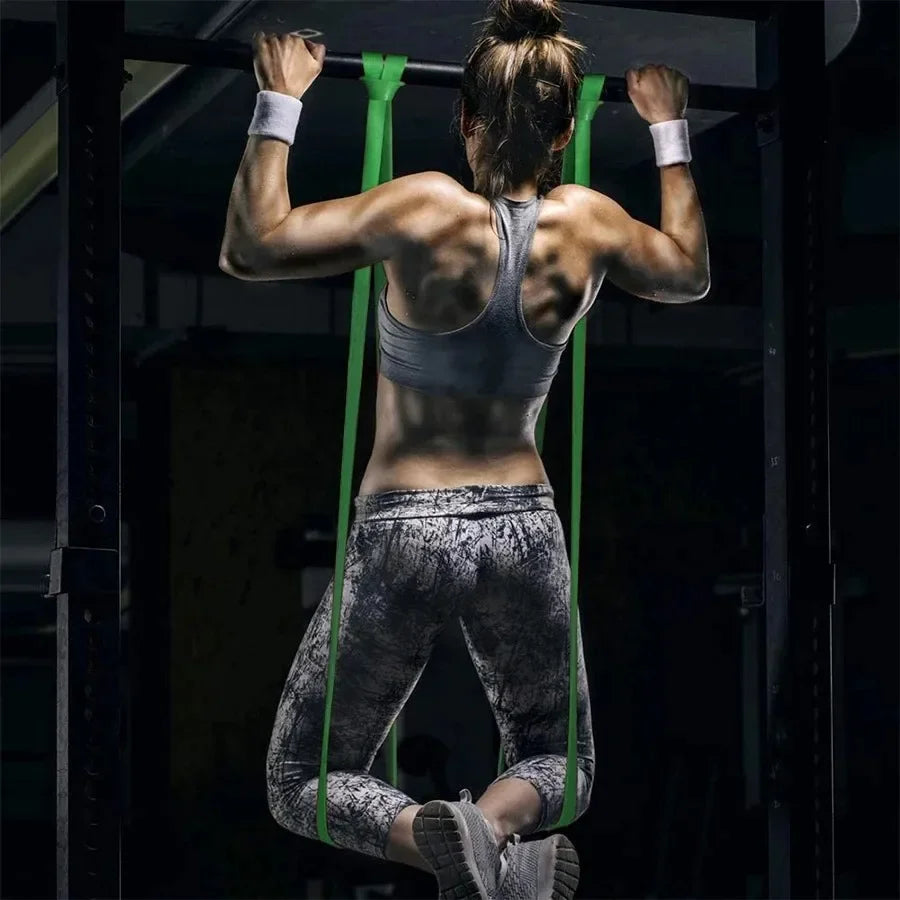 Resistance Bands Exercise Elastic Workout Ruber Loop Strength Rubber Band Gym Fitness Equipment Training Expander Unisex - Tasawoq