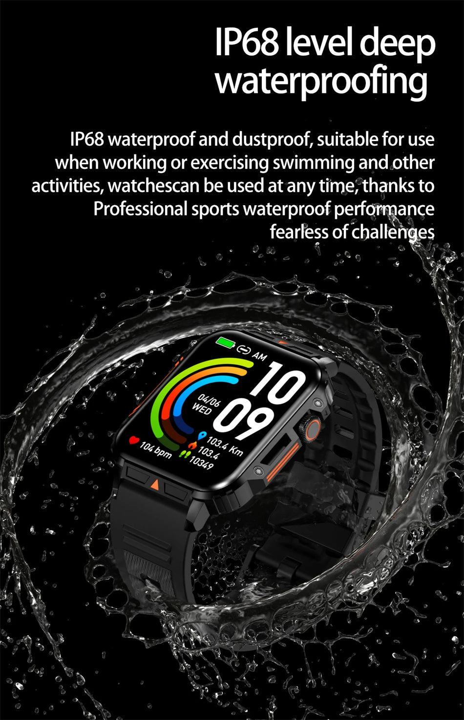 Military Outdoor GPS Sports Smart Watch Men 1.95 inch Heart Rate Blood Oxygen Bluetooth Call SmartWatches Men's For Android IOS - Tasawoq