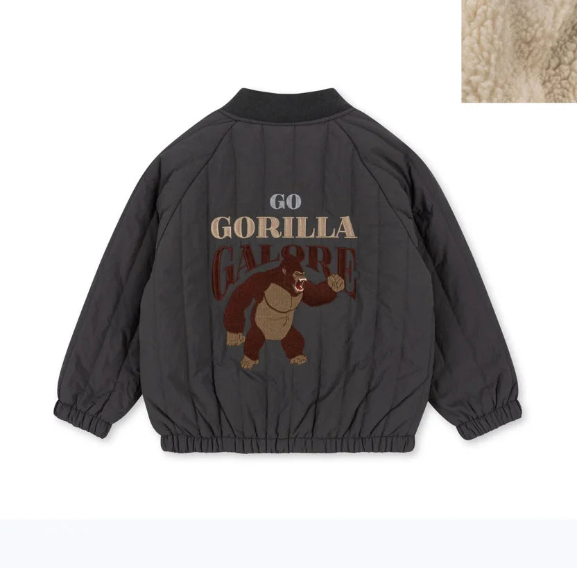 Children's Jackets 2024 Fall And Winter New Cartoon Fashion Boys And Girls Coat Cotton Warm Korean Jacket Children's Clothing - Tasawoq
