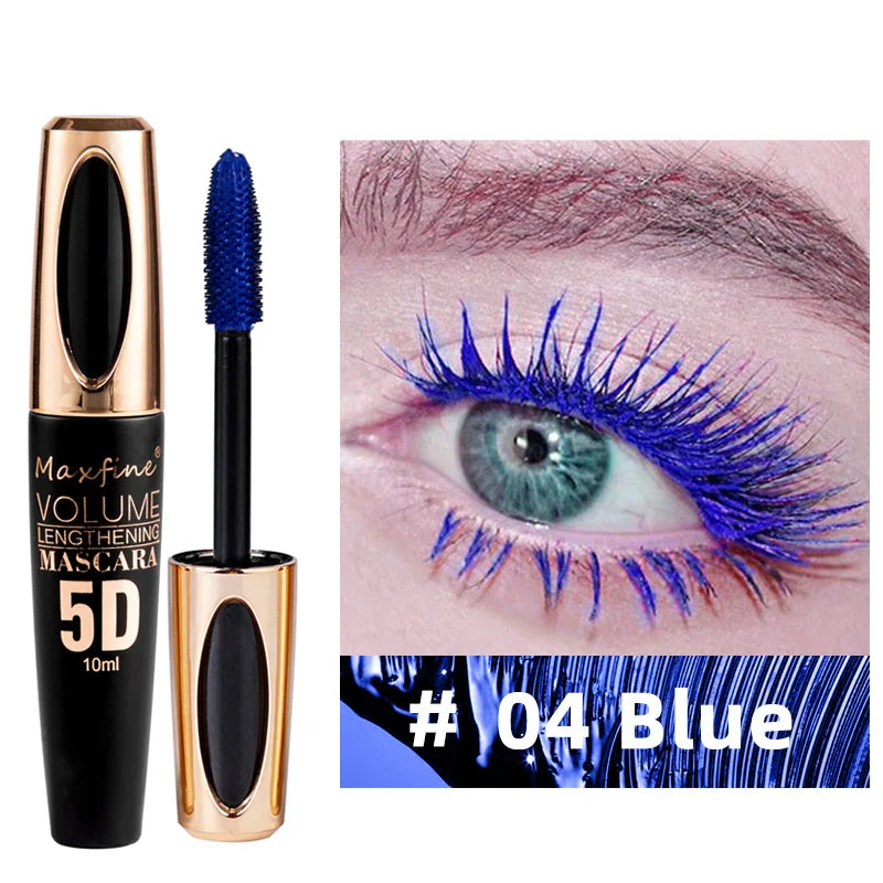 5D Silk Mascara with Big Eyes, Strong and Lasting Black Content and Length, Waterproof and Non-caking, and Prolonged Mascara. - Tasawoq