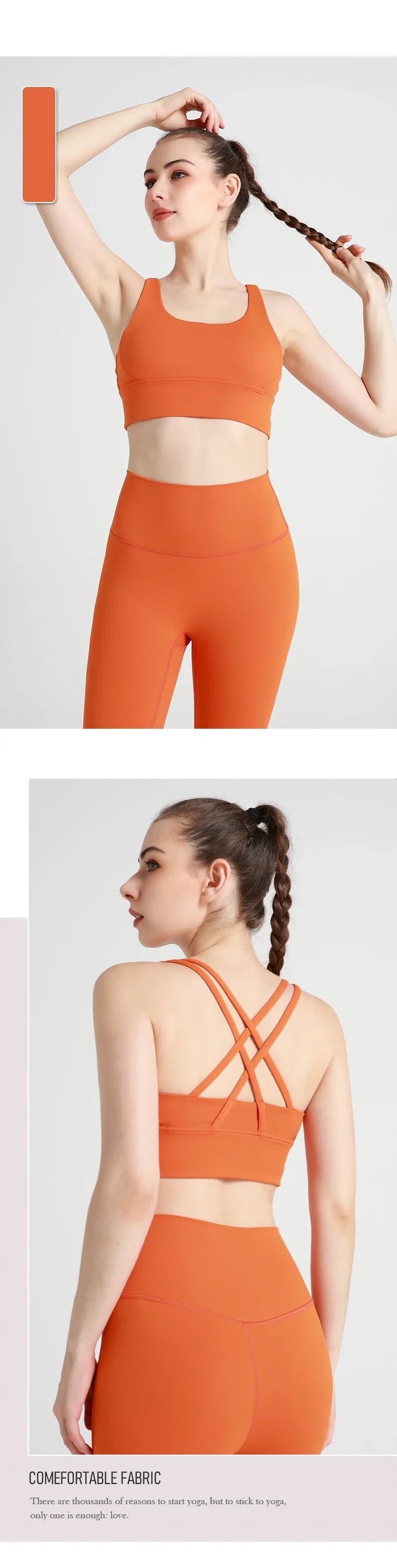 New Summer Sexy Sports Bras Women Fitness Vest Sports Top Cross Back Yoga Bra Running Fitness Breathable Shockproof Yoga Bra - Tasawoq