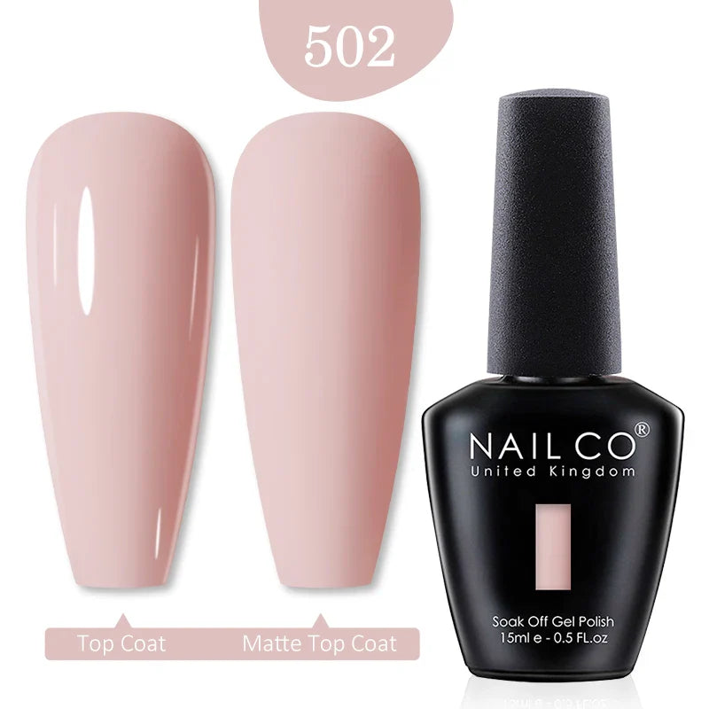 NAILCO Red Colors Series 15ML Nail Gel Polish Nail Supplies Semi Permanent For Nail Art Manicure Soak Off LED UV Hybrid Varnish - Tasawoq