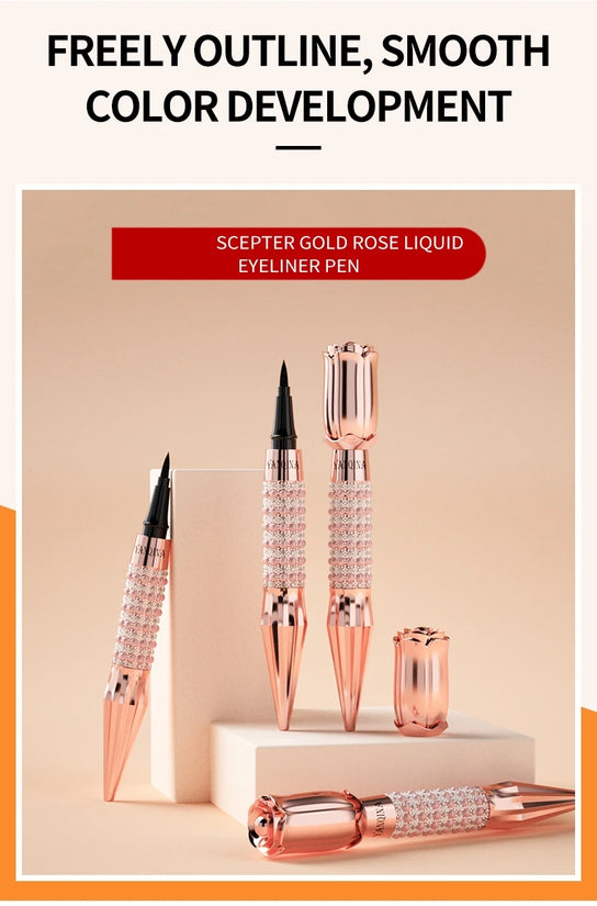 Liquid Eyeliner Pen Waterproof Black Long-Lasting Eye Liner Pencil Thick Quick-Dry Cosmetics Makeup Tool - Tasawoq