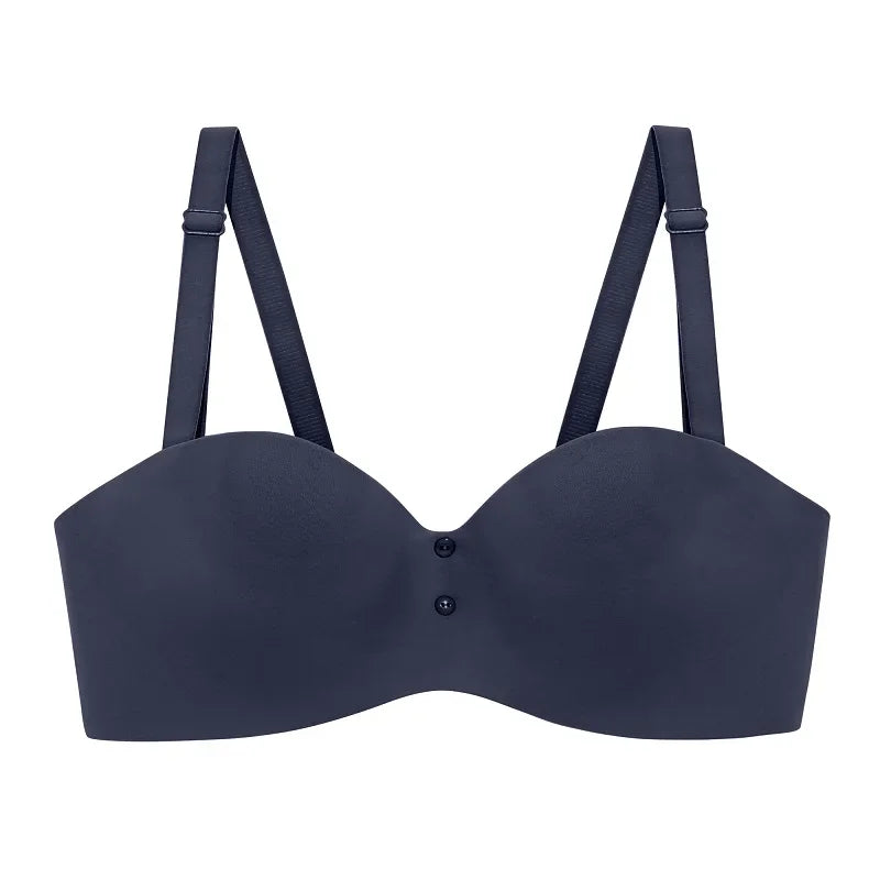 Women Sexy Seamless Bras Adjustable Push Up Brassiere No Steel Female Comfortable Underwear Ladies Solid Color Lingerie Bralette - Tasawoq