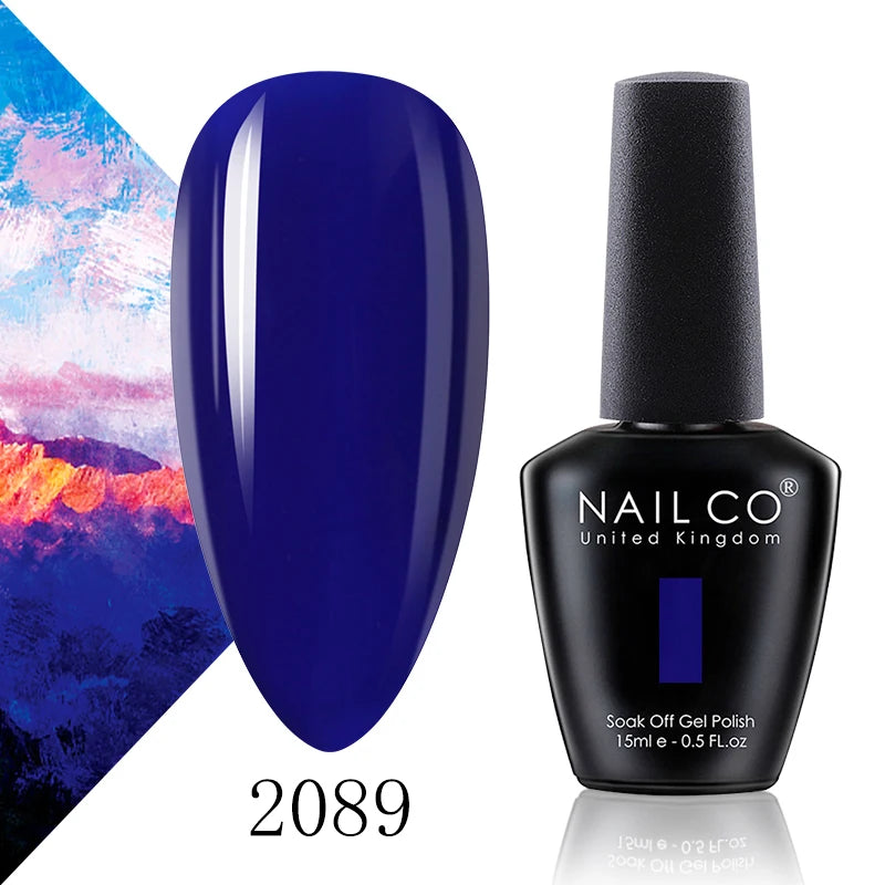 NAILCO 15ml Fresh Series Gel Nail Polish Design UV&LED Nail Gel Spring Summer Color Vernis Nail Art Glitter All For Manicure Set - Tasawoq