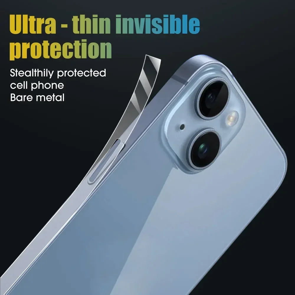 16PM Side Hydrogel Film For iPhone 16 16E 15 Pro Max 16Plus 14 Plus 13 12 ProMax Frame Protective Border Frame Screen Protector - Tasawoq