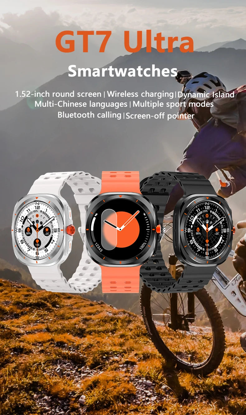 LAXASFIT Watch 7 Ultra Smartwatch Bluetooth Talk HD AMOLED Screen Fitness Tracker Health Monitoring Smartwatch for Android IOS - Tasawoq