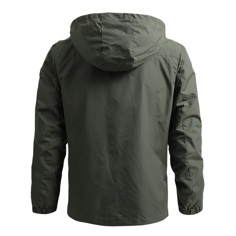 2024 Winter Jacket Fashion Coat Hoodies Camping Hiking Jacket Men's Casual Waterproof Jacket Windbreaker Men Outerwear Clothes - Tasawoq