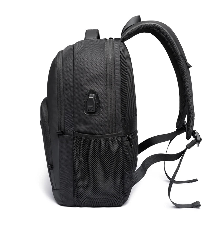 BANGE Travel Waterproof Backpack with USB Charging Port Fit 15.6 Inch Laptop Backpacks for Men and Women, Teenager School Bags - Tasawoq