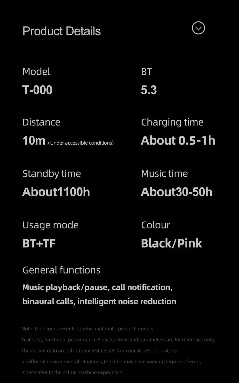 2023 New True Wireless BT Headphones: High Quality, Long Life, Digital Display and Pluggable Memory Card Playback! - Tasawoq
