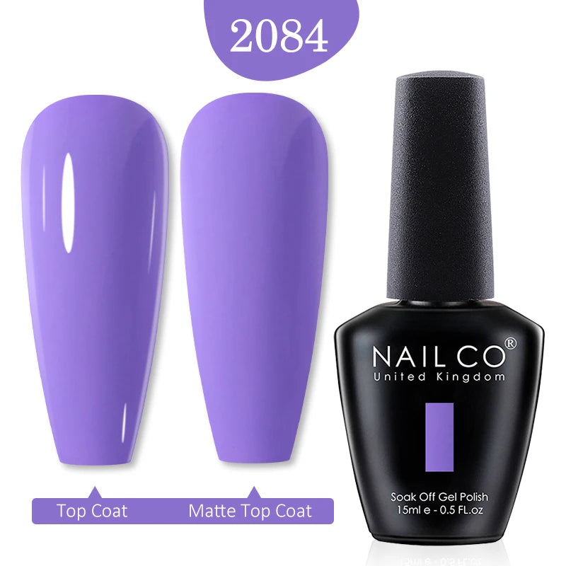 NAILCO Red Colors Series 15ML Nail Gel Polish Nail Supplies Semi Permanent For Nail Art Manicure Soak Off LED UV Hybrid Varnish - Tasawoq