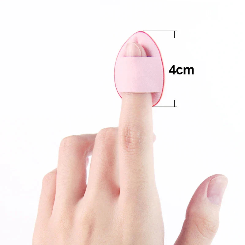 5/10Pcs Mini Finger Puff Foundation Small Air Cushion Powder Sponge Face Concealer BB Cream Cosmetic Applicator Makeup Tools - Tasawoq