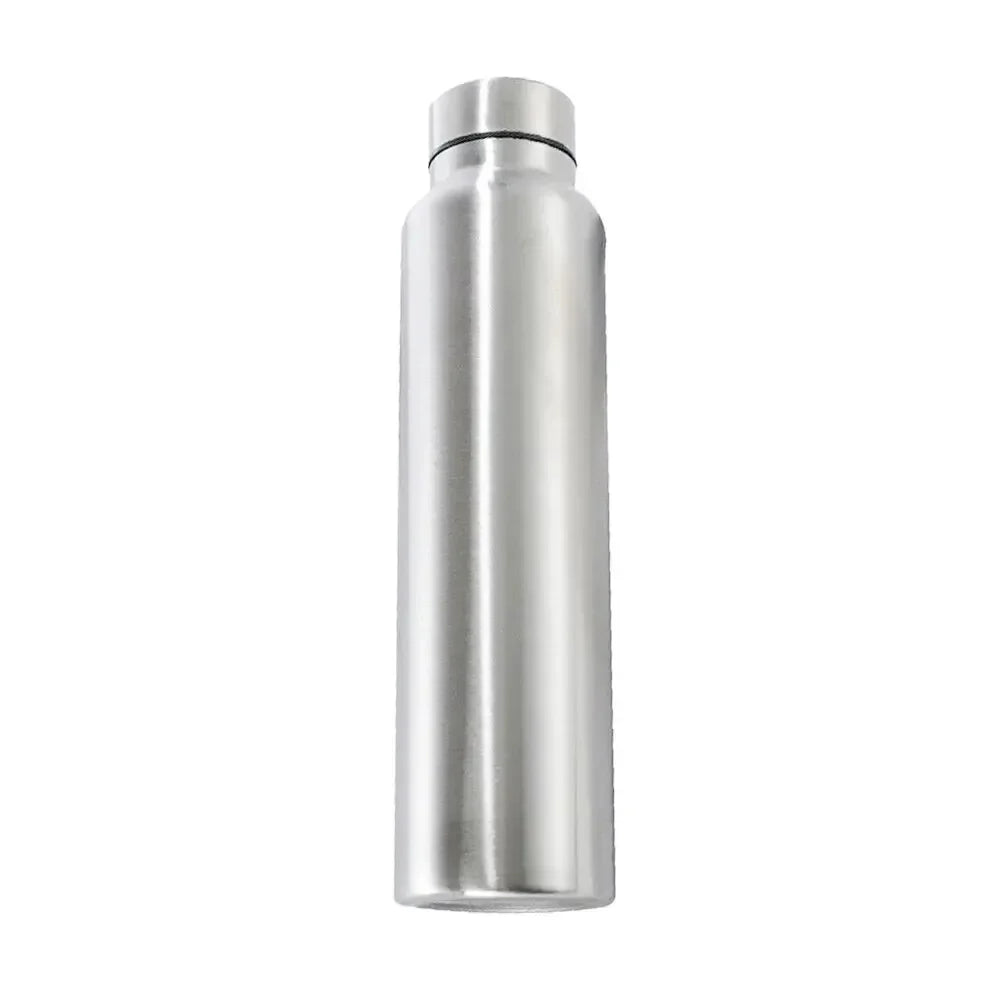 1000ML Stainless Steel Sport Bottle Single-Layer Red Water Cup Metal Flask Drinkware Camping Sports Gym - Tasawoq