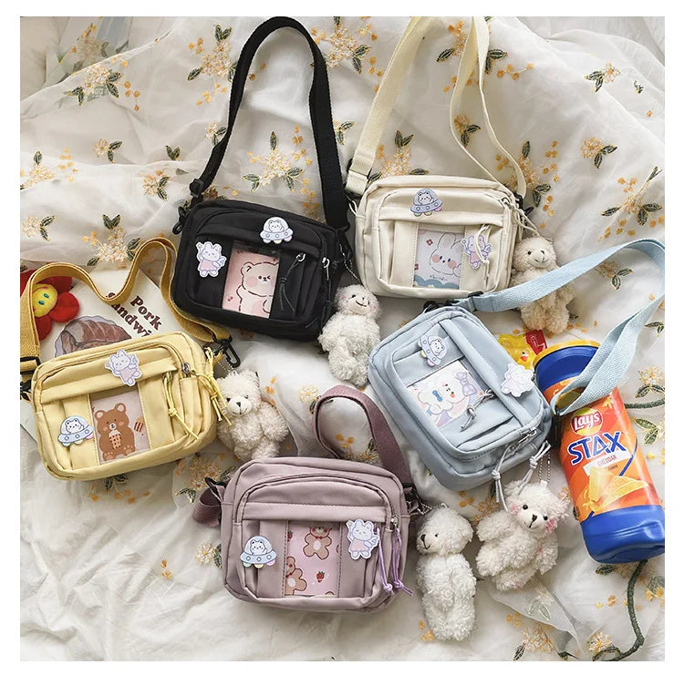 New Kawaii Bag Girls 2025 New JK Transparent Bag Small Crossbody Bag For Women Purses and Handbags Shoulder Bag Itabag Bolso - Tasawoq