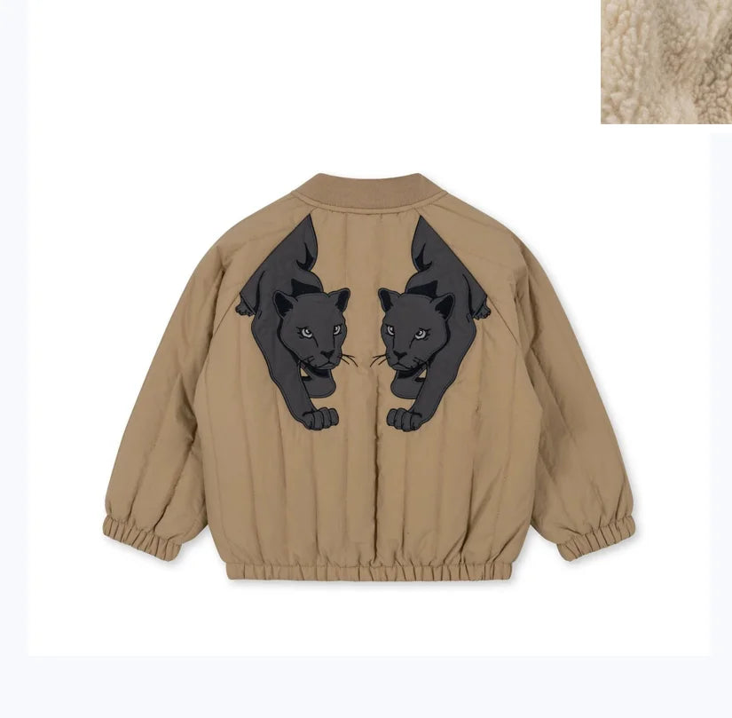 Children's Jackets 2024 Fall And Winter New Cartoon Fashion Boys And Girls Coat Cotton Warm Korean Jacket Children's Clothing - Tasawoq