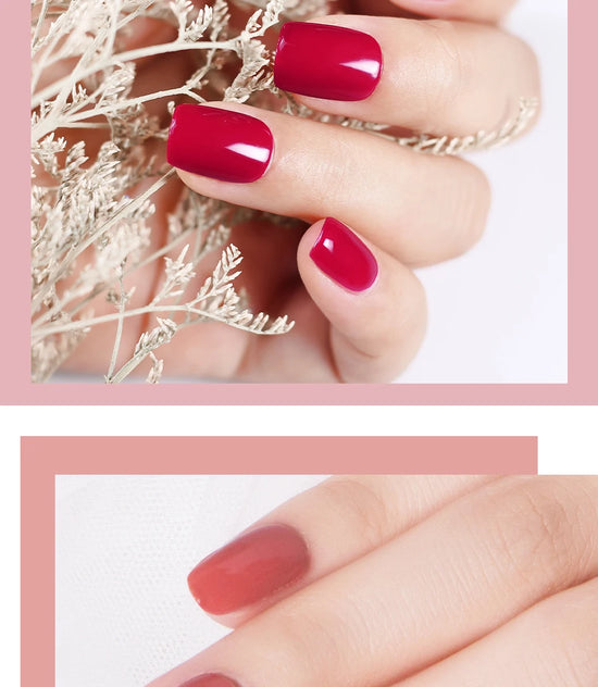 NAILCO Red Colors Series 15ML Nail Gel Polish Nail Supplies Semi Permanent For Nail Art Manicure Soak Off LED UV Hybrid Varnish - Tasawoq