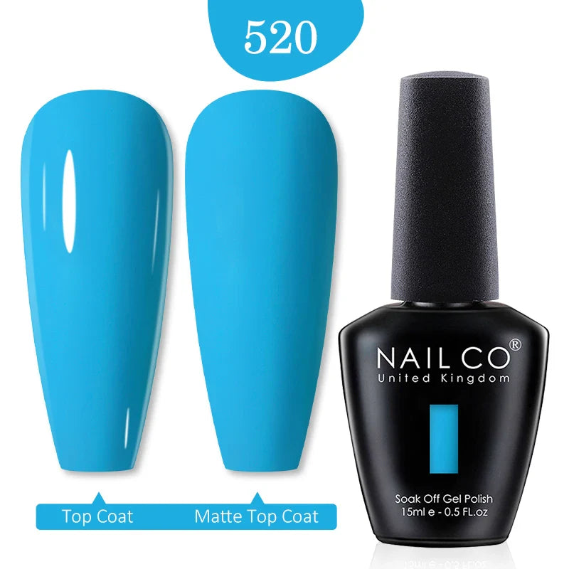 NAILCO Red Colors Series 15ML Nail Gel Polish Nail Supplies Semi Permanent For Nail Art Manicure Soak Off LED UV Hybrid Varnish - Tasawoq