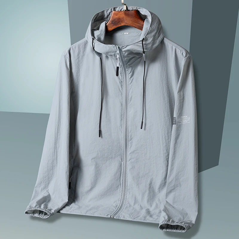 2025 Summer Hooded Jacket Men Women Sun Protection Clothing Fishing Hunting Clothes Quick Dry Skin Windbreaker - Tasawoq