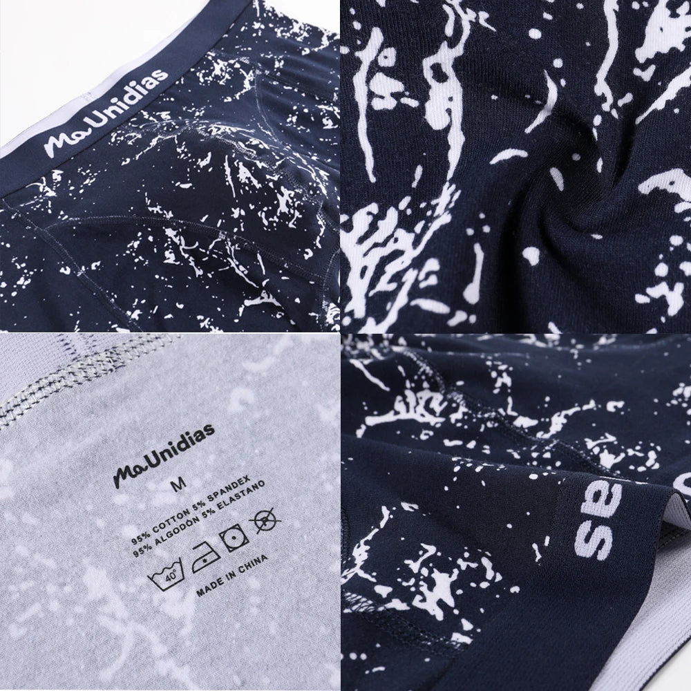 Cotton Print Boxers For Man Underwear Mens Boxer Shorts And Underpants Sexy Men's Panties Plus Size Calecon Homme Brands - Tasawoq