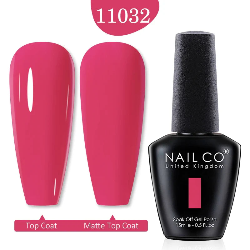 NAILCO Red Colors Series 15ML Nail Gel Polish Nail Supplies Semi Permanent For Nail Art Manicure Soak Off LED UV Hybrid Varnish - Tasawoq