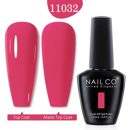 NAILCO Red Colors Series 15ML Nail Gel Polish Nail Supplies Semi Permanent For Nail Art Manicure Soak Off LED UV Hybrid Varnish - Tasawoq
