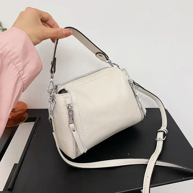 100% Genuine Leather Women Handbags Cowhide Women Shoulder bag Fashion Luxury Ladies Messenger Bags High Quality Female Tote bag - Tasawoq