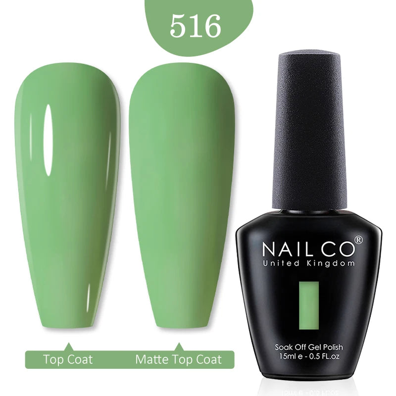 NAILCO Red Colors Series 15ML Nail Gel Polish Nail Supplies Semi Permanent For Nail Art Manicure Soak Off LED UV Hybrid Varnish - Tasawoq