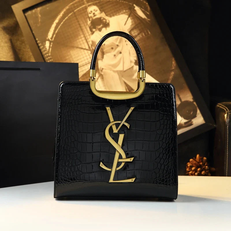 High-grade light luxury handbag 2024 new autumn and winter fashion Tote bag women's crocodile print single shoulder crossbodybag - Tasawoq