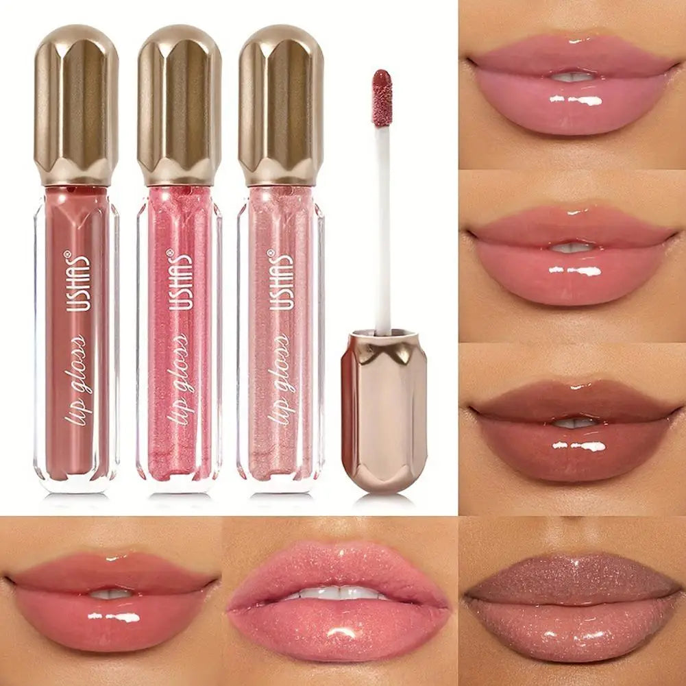 Mirror Pearl Lip Gloss Waterproof Long Lasting Moisturizing Lipstick Shine Glitter Lip Gloss Women Makeup Cosmetic - Tasawoq