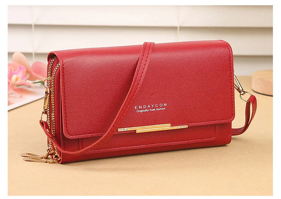2024 New Women's Wallet Korean Multifunctional Shoulder Bag Mid-length Clutch Coin Purse - Tasawoq