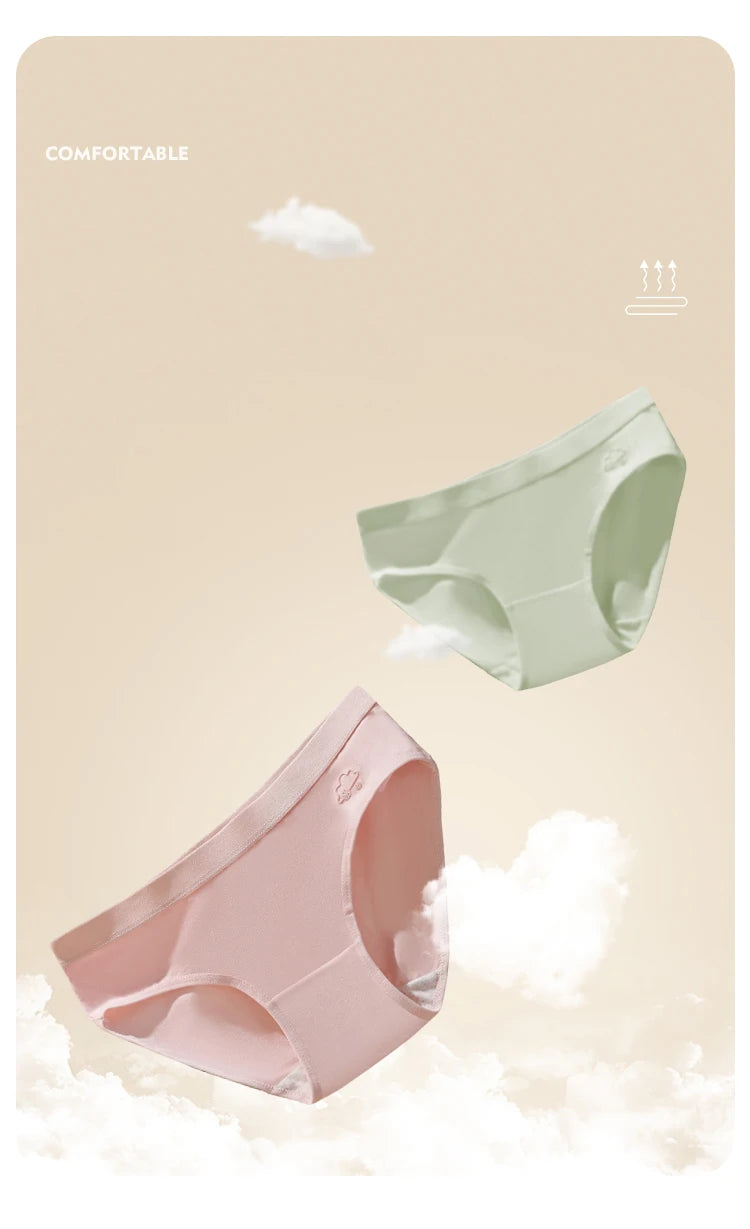 7Pcs Week Pants Cotton Women Panties Breathable Solid Underwear Cute Girls Briefs Soft Underpants Sexy Low Waist Female Lingerie - Tasawoq