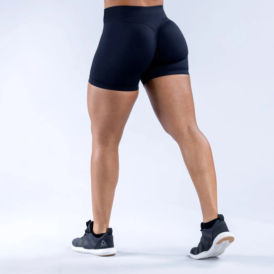 NCLAGEN Women Low Rise Impact Shorts Sports Workout Gym Running Seamless Leggings Scrunch Booty Hip Lifting Yoga Biker Shorts - Tasawoq
