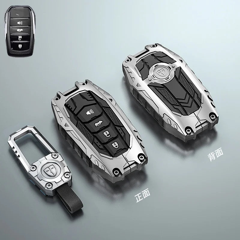 Car Key Case Fob Cover Holder Shell For Toyota Yaris Cross Hilux Innova Fortuner Camry Land Cruiser 200 300 Prado Crown TLK 200