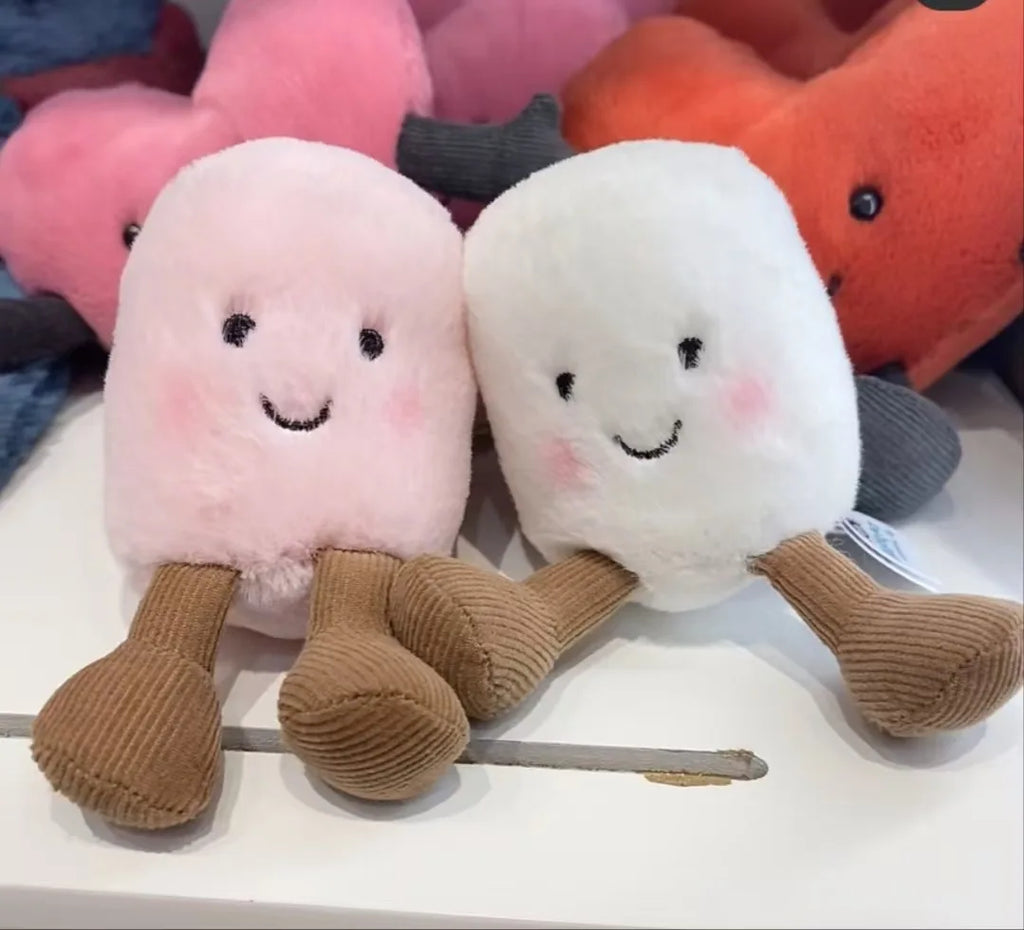 Jelly Cat Plush Cotton Candy Two Tone Cute Soft Two Tone Keychain Bag Pendant Plush Accessories Doll Car Pendant Holiday Gifts - Tasawoq