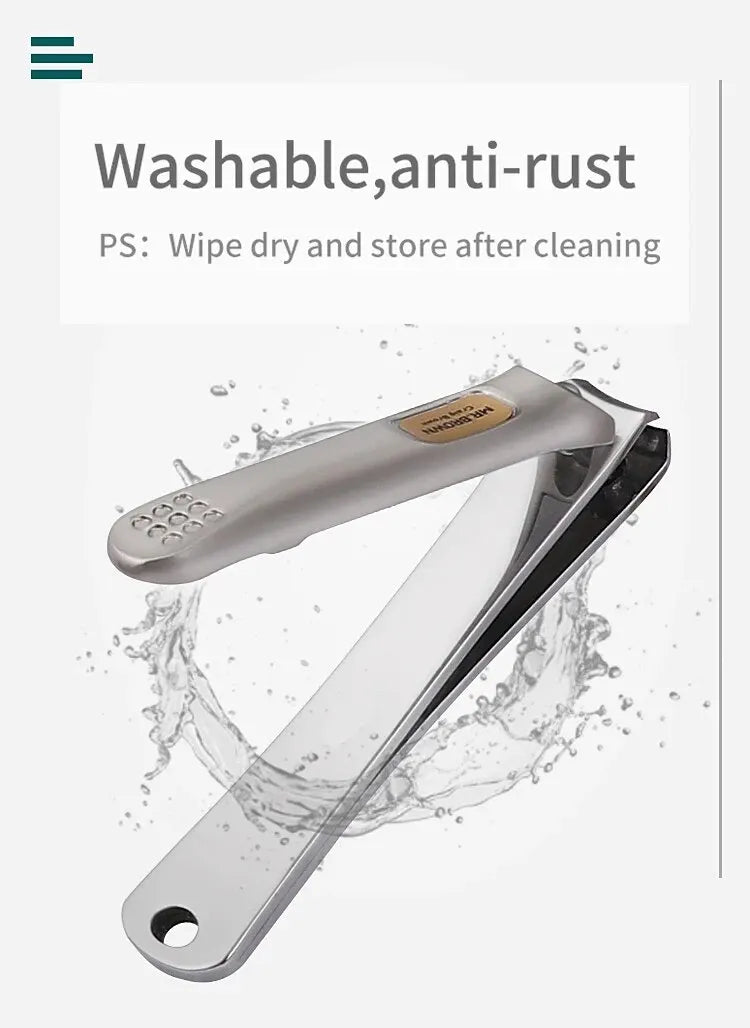 Nail Trimmer Pedicure Scissor Nail Clippers Stainless Steel Anti Splash Fingernail Cutter Manicure Tools Bionics Design - Tasawoq