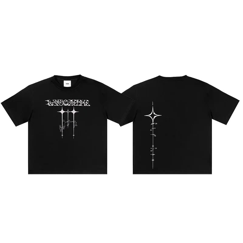 Men Tshirt Oversized Tops Short Sleeves Tee Y2k Взросление Tour Graphic 100% Cotton  Streetwear Harajuku Vintage Unisex Clothing