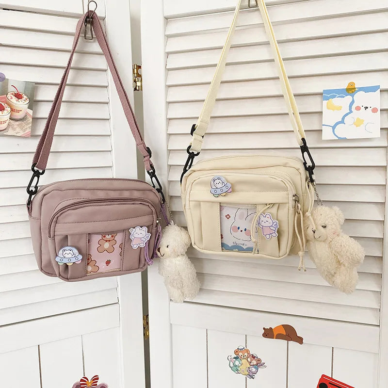 New Kawaii Bag Girls 2025 New JK Transparent Bag Small Crossbody Bag For Women Purses and Handbags Shoulder Bag Itabag Bolso - Tasawoq
