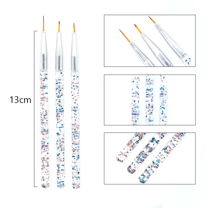 Nail Brush For Manicure Gel Brush For Nail Art 15Pcs/Set Nail Brush Acrylic Liquid Powder Carving Gel Brush - Tasawoq