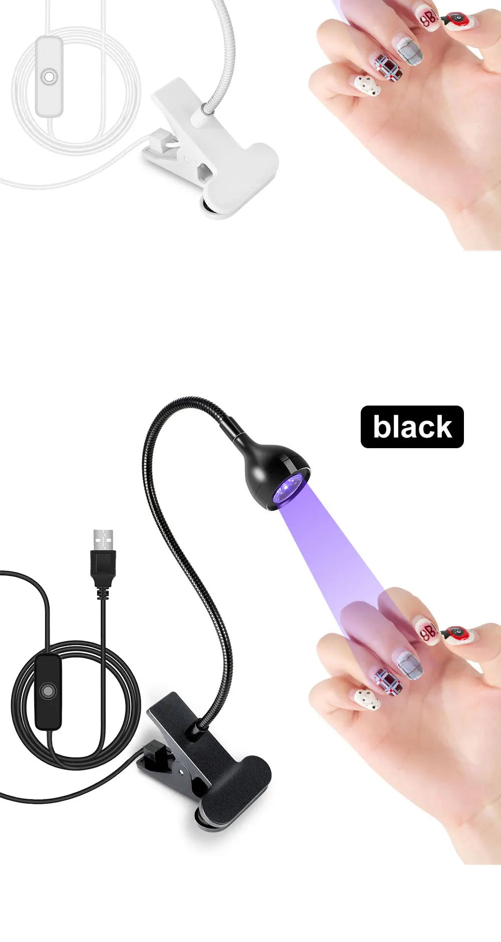 Nail Dryer LED Nail Lamp UV Lamp for Curing All Gel Nail Polish, 360 Degree Swivel to Free Your Hands, For Home Salon Tools - Tasawoq