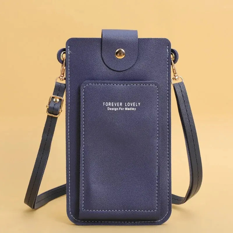 Women Bags Soft Leather Wallets Touch Screen Cell Phone Purse Crossbody Shoulder Strap Handbag for Female Cheap Women's Bags - Tasawoq