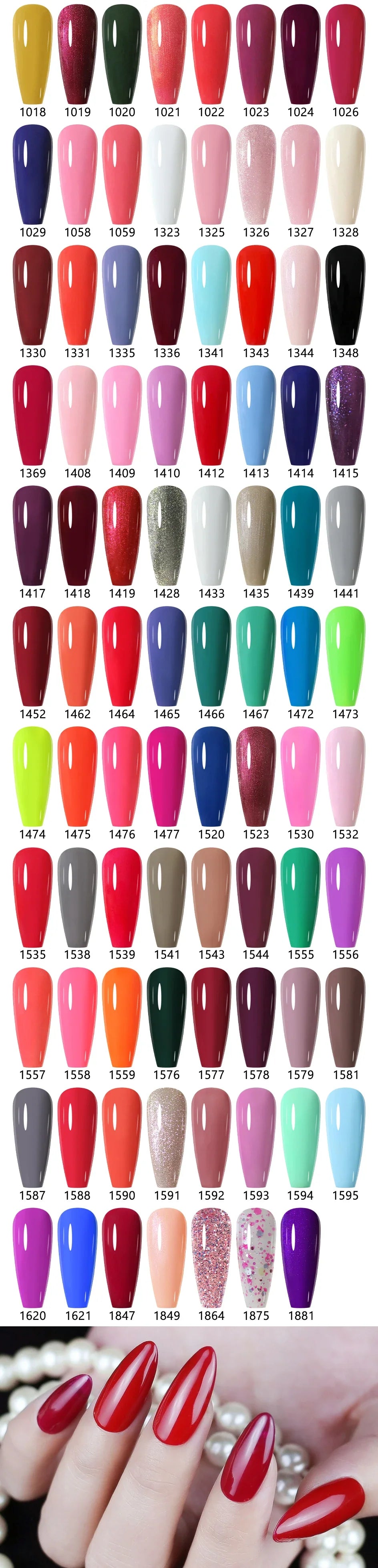 NAILCO 15ml Fresh Series Gel Nail Polish Design UV&LED Nail Gel Spring Summer Color Vernis Nail Art Glitter All For Manicure Set - Tasawoq