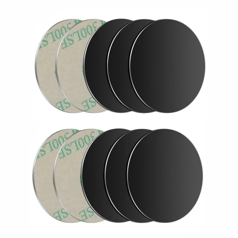 Magnetic Metal Plate For Car Phone Holder Universal Iron Sheet Disk Sticker Mount Mobile Phone Magnet Stand For All Smart Phone