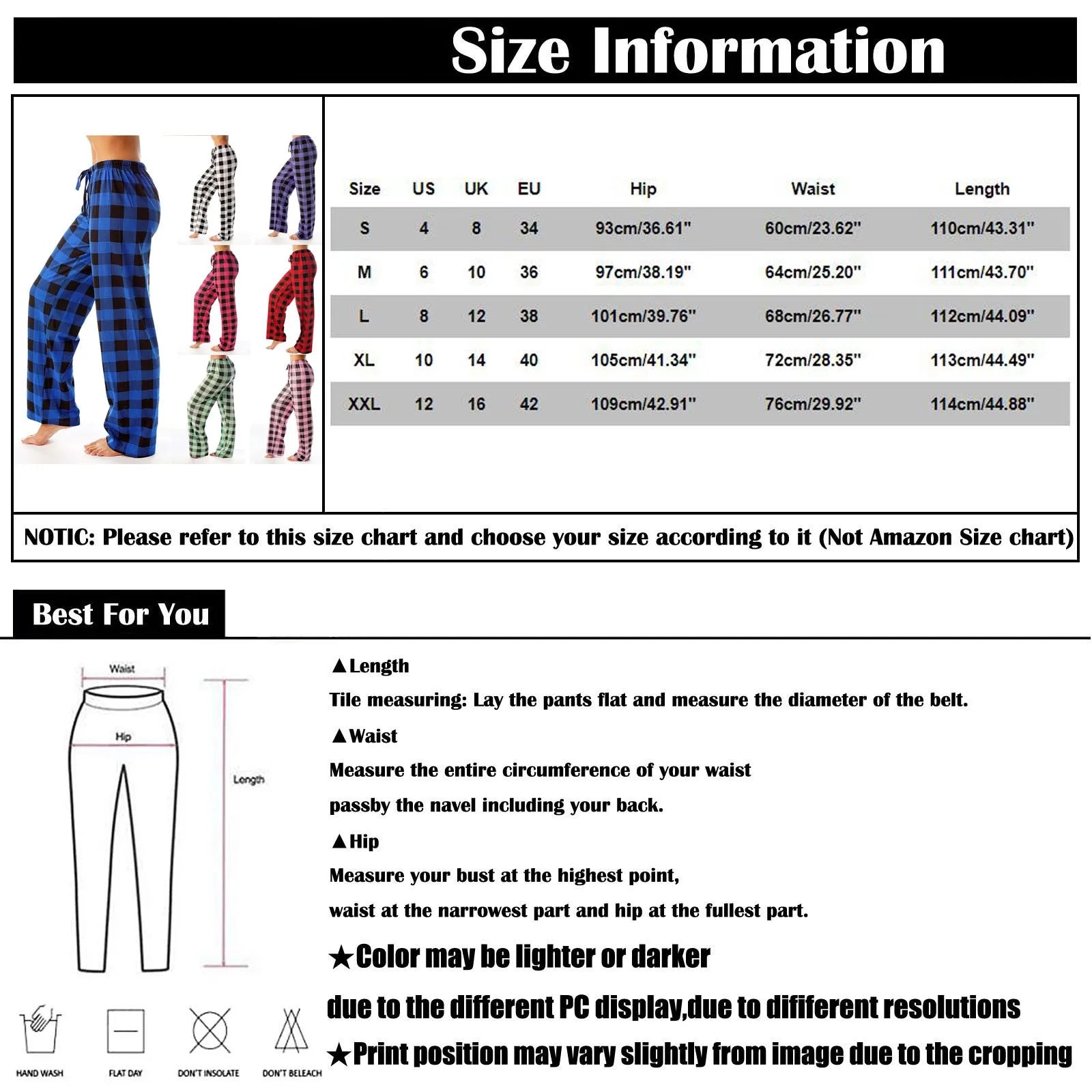 Women Christmas Pajama pants Autumn Winter Plaid Printed Pants Fashion Casual Wide Leg Pants Clothing Streetwear - Tasawoq