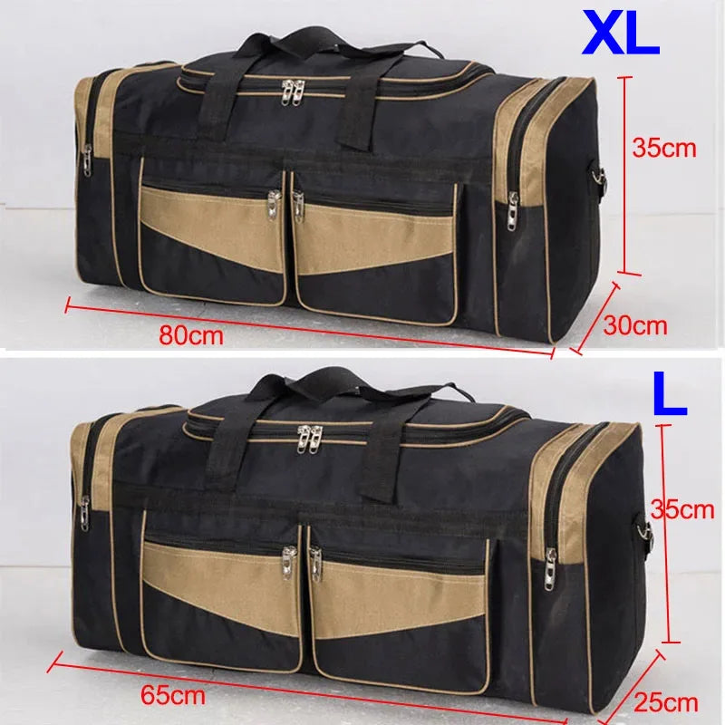 Luggage Travel Bag Gym Fitness Handbags for Women Men Outdoor Sports Shoulder Large Storage Duffel Training Long Distance Bag - Tasawoq