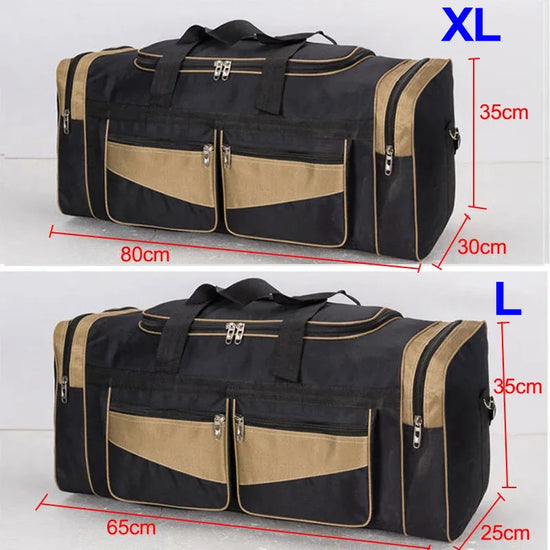 Luggage Travel Bag Gym Fitness Handbags for Women Men Outdoor Sports Shoulder Large Storage Duffel Training Long Distance Bag - Tasawoq
