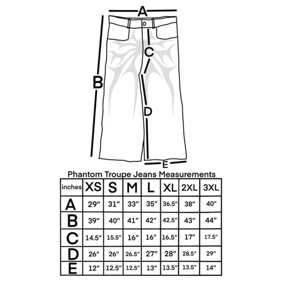 Gothic Retro Oversized Baggy Fit Unisex Mopping Pants Y2K Phantom Jeans High Street Spider Embroidered Patch Hip Hop Streetwear - Tasawoq