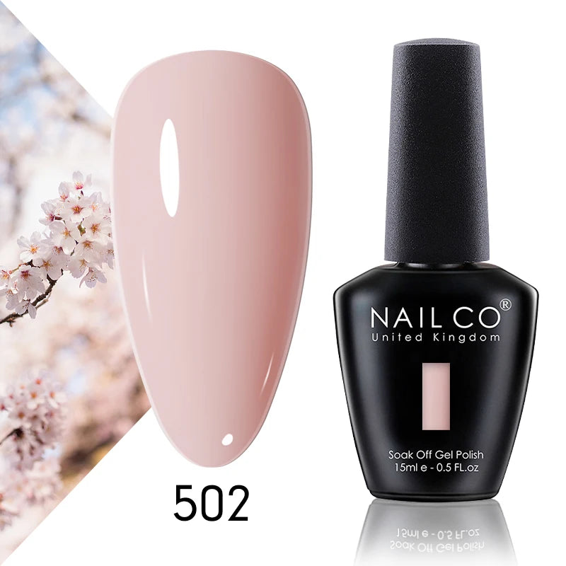 NAILCO 15ml Fresh Series Gel Nail Polish Design UV&LED Nail Gel Spring Summer Color Vernis Nail Art Glitter All For Manicure Set - Tasawoq