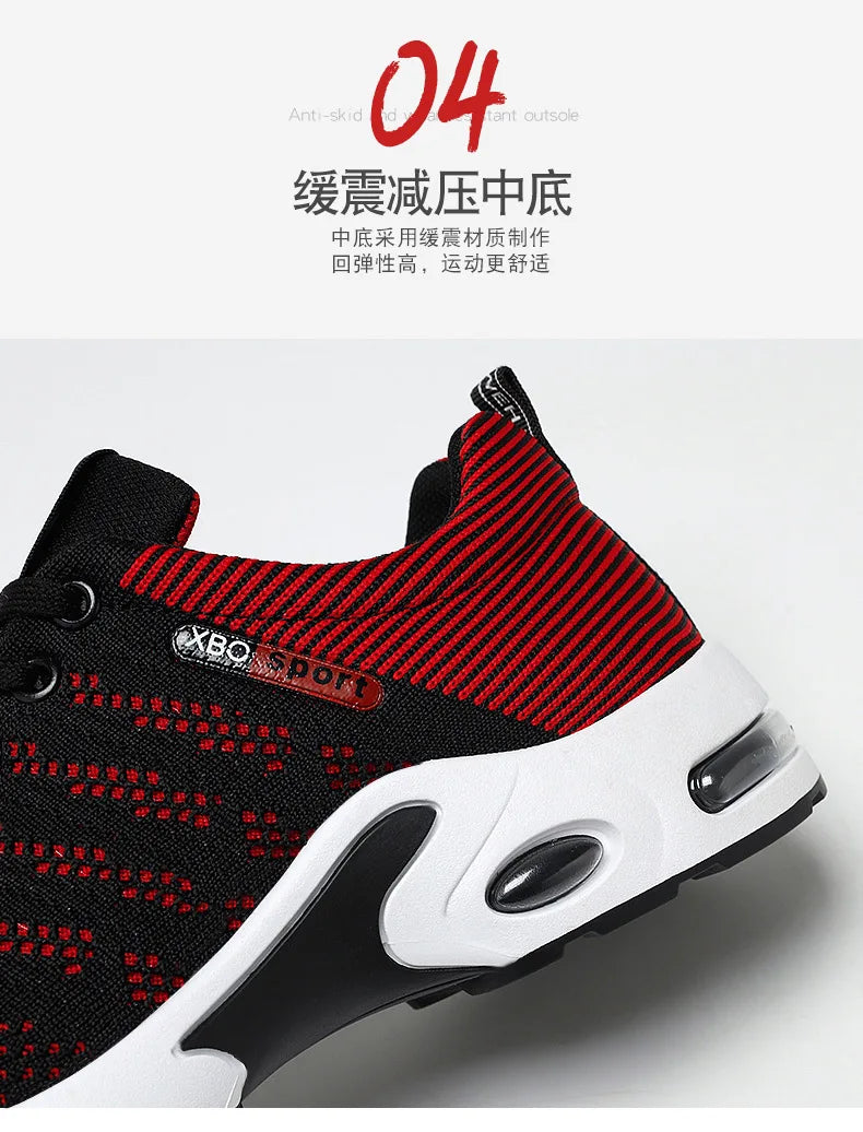 Shoes men 2025 new trend men's shoes breathable lace-up running shoes Korean version light casual sports shoes - Tasawoq