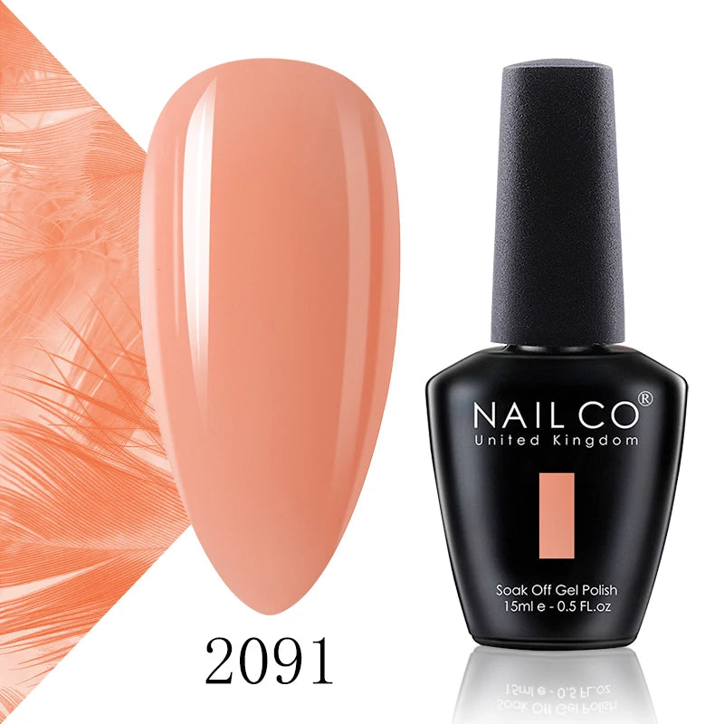 NAILCO 15ml Fresh Series Gel Nail Polish Design UV&LED Nail Gel Spring Summer Color Vernis Nail Art Glitter All For Manicure Set - Tasawoq